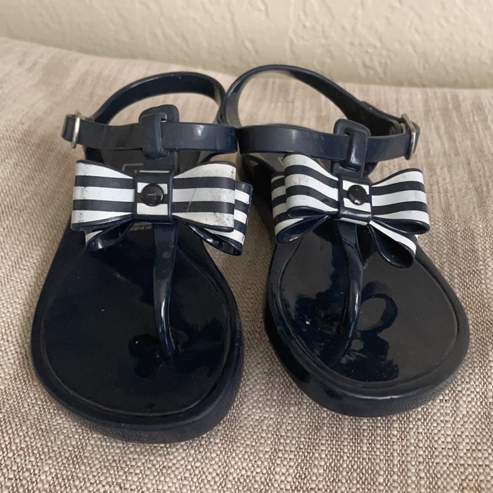 Gap Kids Pink & Blue Bow Jelly Sandals